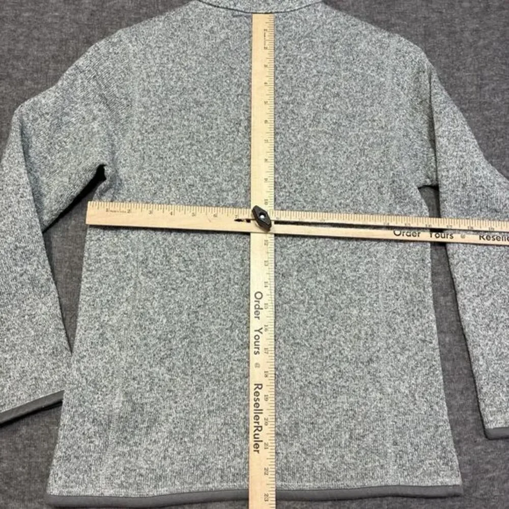 Patagonia Better Sweater Quarter Zip Fleece Heather Gray Women’s Size Large Hike